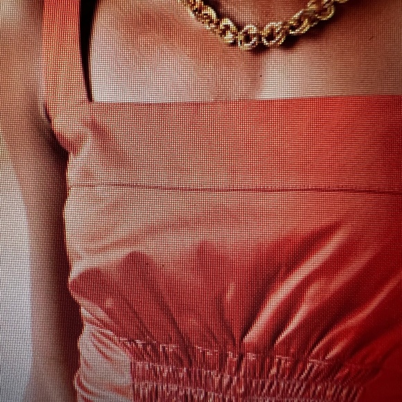 Banana Republic x Harbison Rust Colored Midi Sleeveless Dress Women's  NWT - Picture 5 of 5